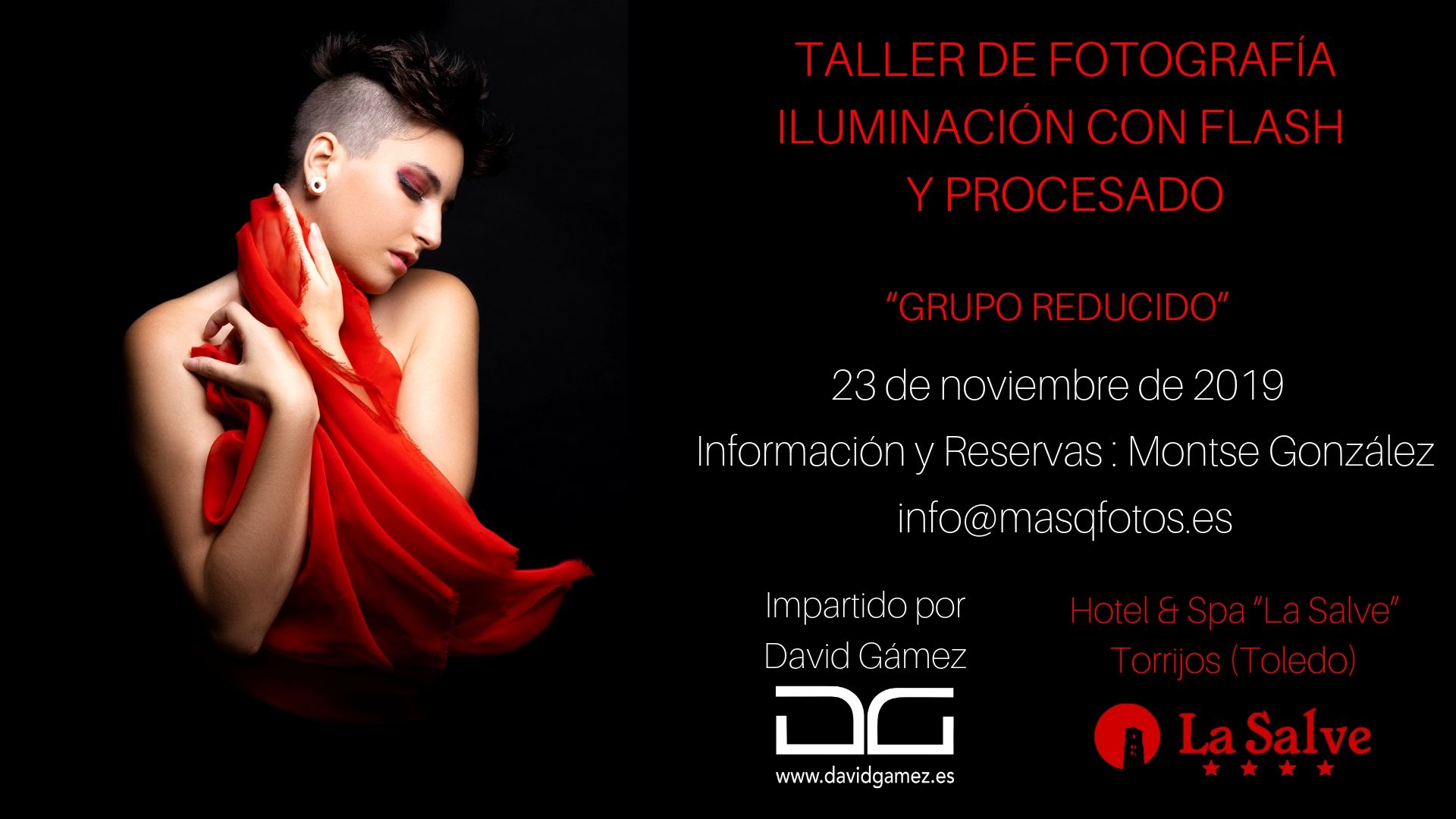 TALLER DE FOTOGRAFÍA ILUMINACIÓN CON FLASH Y PROCESADO